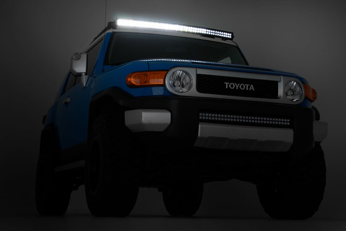 Rough Country - 50 Inch Black Series LED Light Bar - Curved - Dual Row - 72950BL by Rough Country - close-up