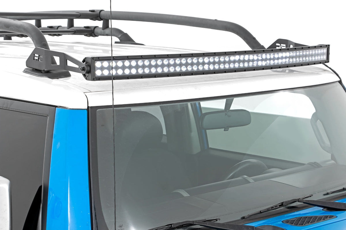Rough Country - 50 Inch Black Series LED Light Bar - Curved - Dual Row - 72950BL by Rough Country - angle view
