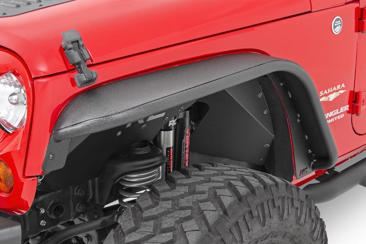 Rough Country - Fender Flare - Steel - FR & RR - Jeep Wrangler JK/Wrangler Unlimited  (07-18) - 10533 for 2007-2017 Jeep Wran