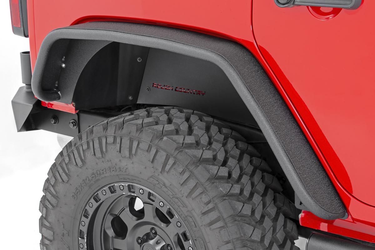 Rough Country - Fender Flare - Steel - FR & RR - Jeep Wrangler JK/Wrangler Unlimited  (07-18) - 10533 for 2007-2017 Jeep Wran