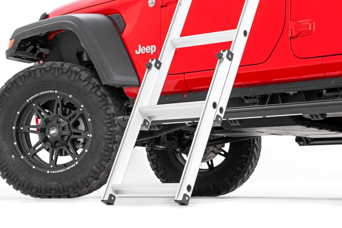 Rough Country - Roof Top Tent - Rack Mount - 12 Volt Accessory w/Ladder Extension & LED Light Kit - 99049 by Rough Country - 