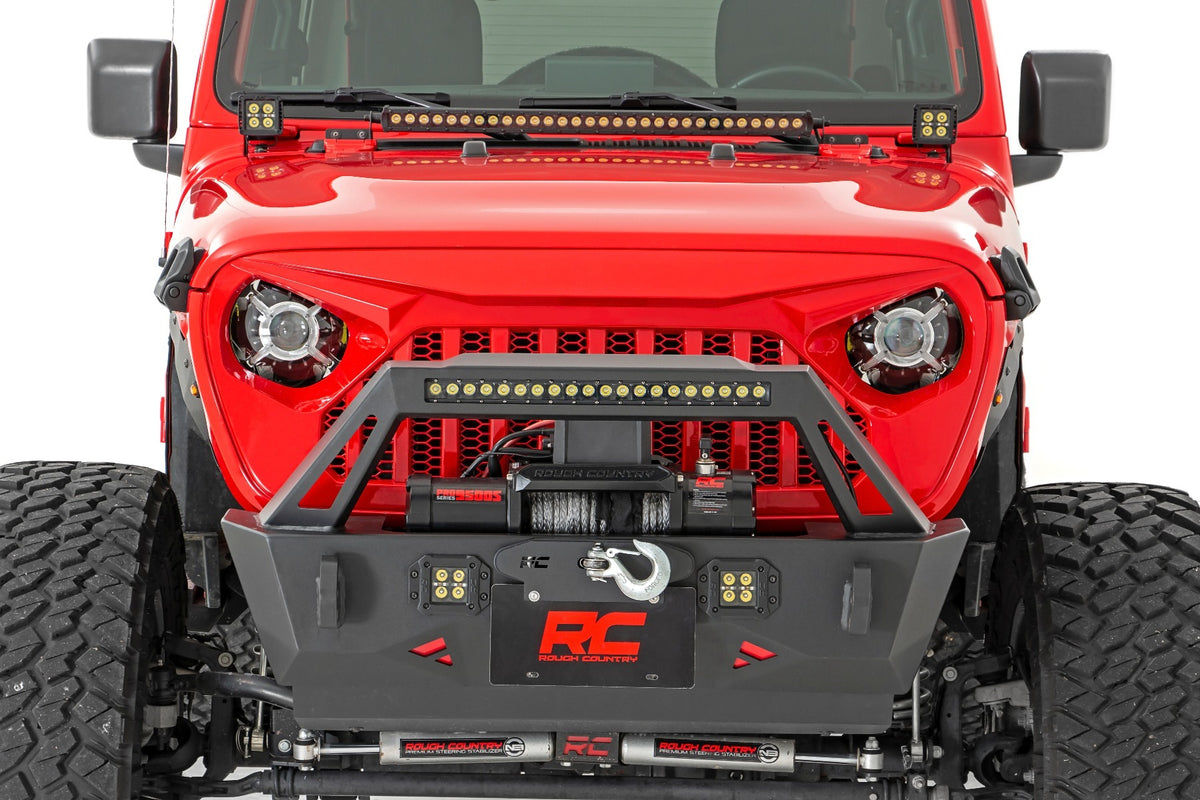 Rough Country - 9 Inch LED Headlights - DOT Approved - Jeep Gladiator JT/Wrangler JL (18-25) - RCH5100 for 2018-2023 Jeep Wra