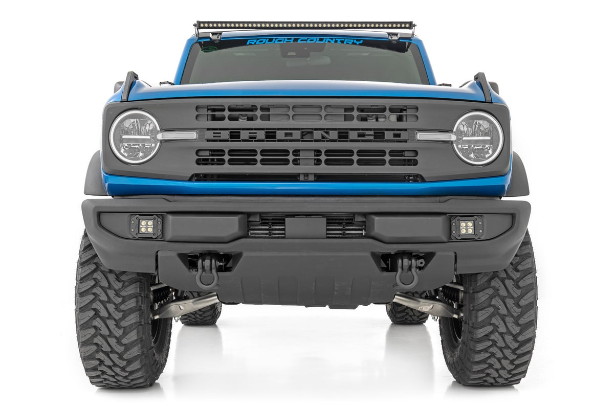 Rough Country - Tow Hook Brackets - D-Ring Combo - Ford Bronco 4WD (2021-2025) - RS172 for 2021-2023 Ford Bronco - detail vie