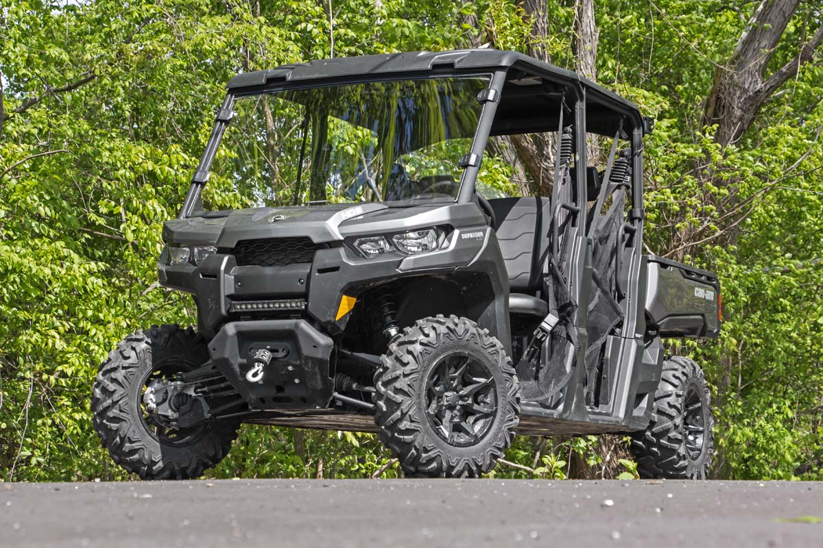 Rough Country - Full Windshield - Scratch Resistant - Can-Am Defender HD 8/HD 9/HD 10 - 98162030 for 2016-2023 Can Am Defende