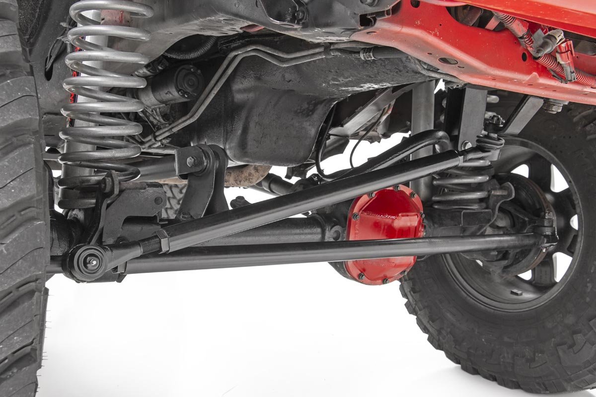Rough Country - HD Steering Kit - Jeep Comanche MJ/Wrangler TJ/Wrangler Unlimited - 10604 for 1984-2001 Jeep Cherokee - angle
