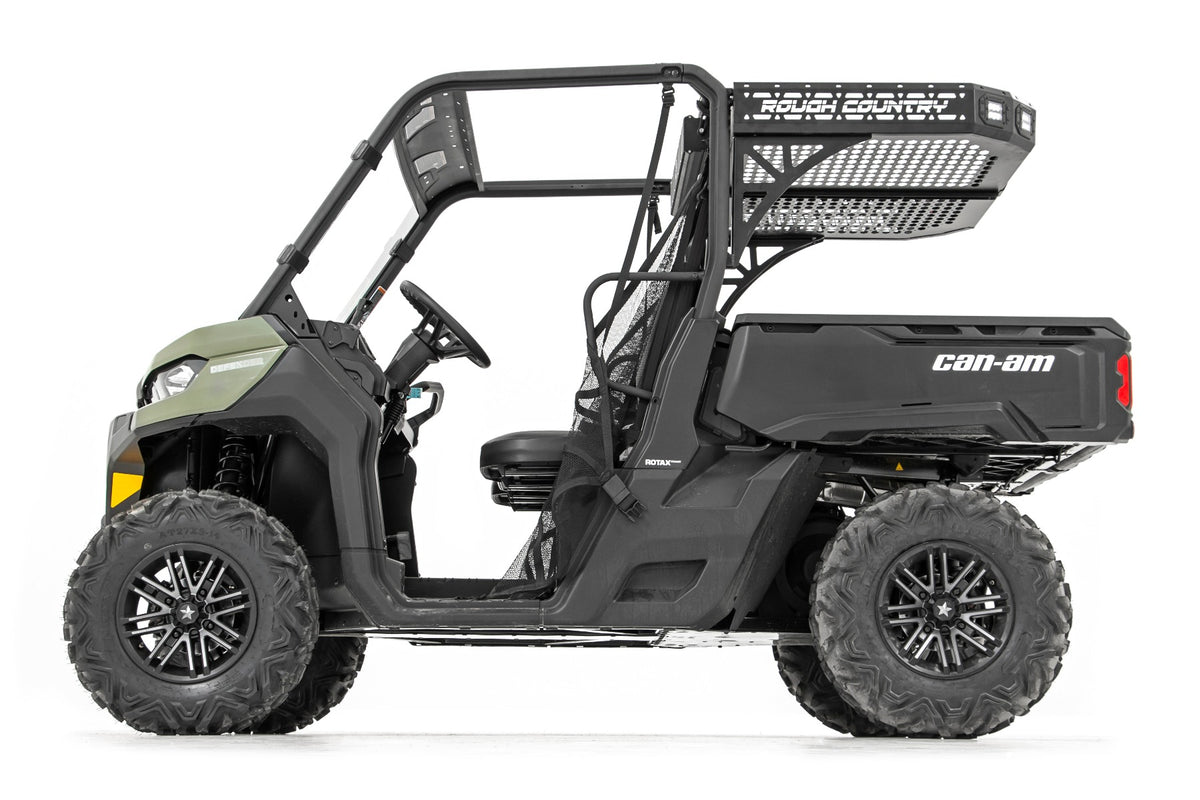 Cargo Rack | Dual 2&quot; Black LED Pairs | Flush Mount | Can-Am Defender HD 5/HD 8/HD 9/HD 10