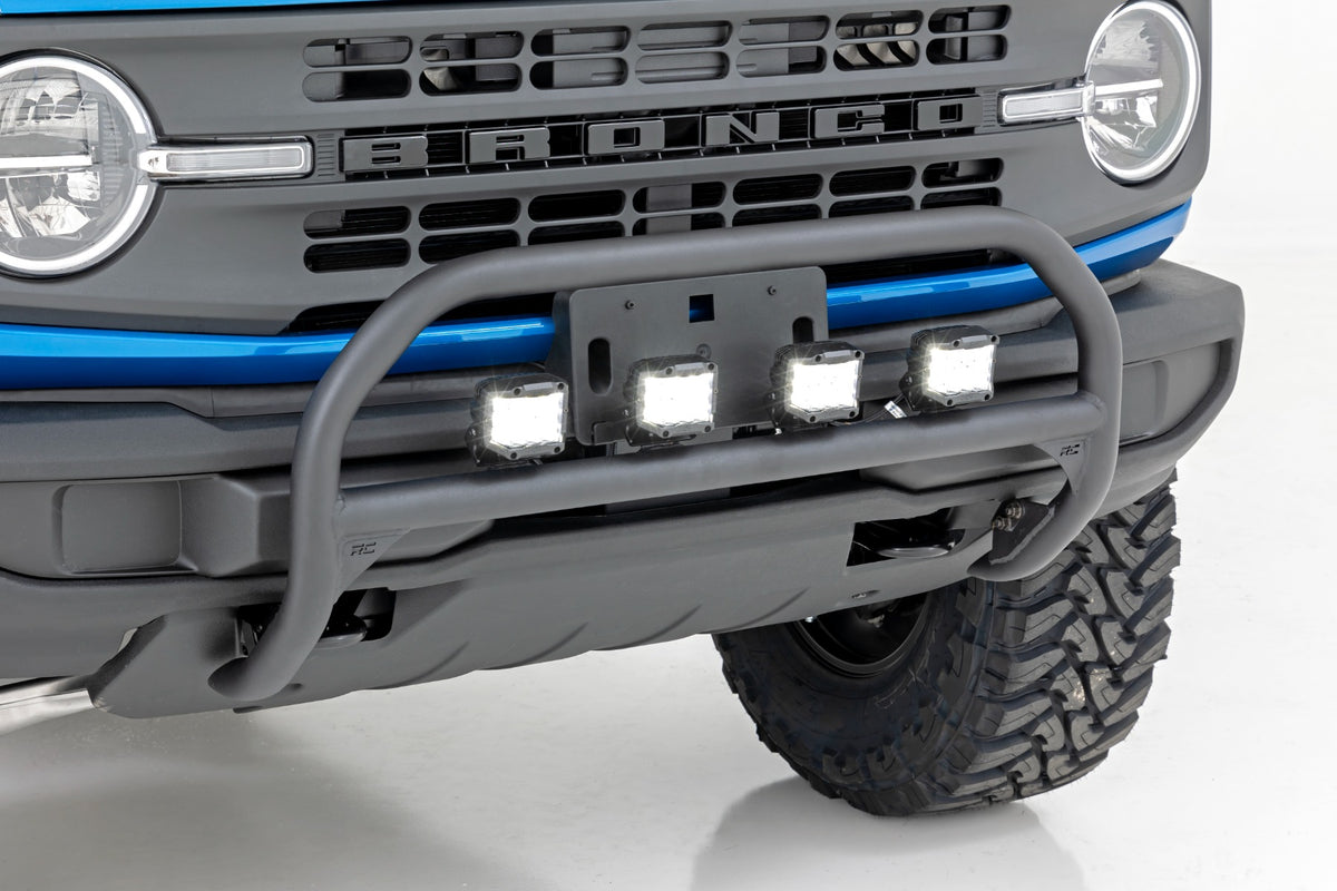 Rough Country - Nudge Bar - Ford Bronco 4WD (2021-2025) - 51045 for 2021-2023 Ford Bronco - angle view