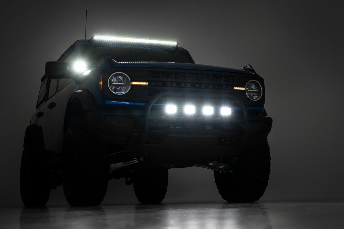 Rough Country - 40 Inch Black Series LED Light Bar - Single Row - 70740BL by Rough Country - installed view