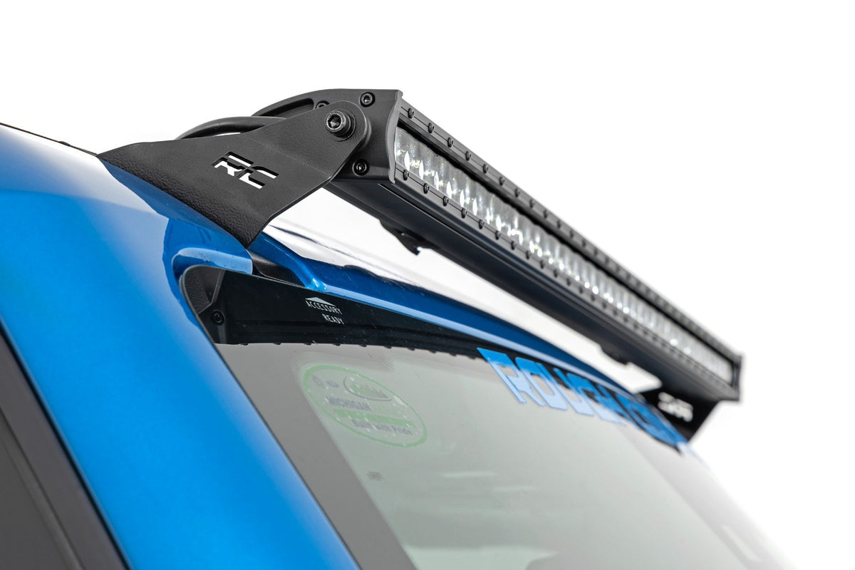 LED Light Kit | Upper Windshield | 40&quot; Black Single Row | Ford Bronco (21-24)