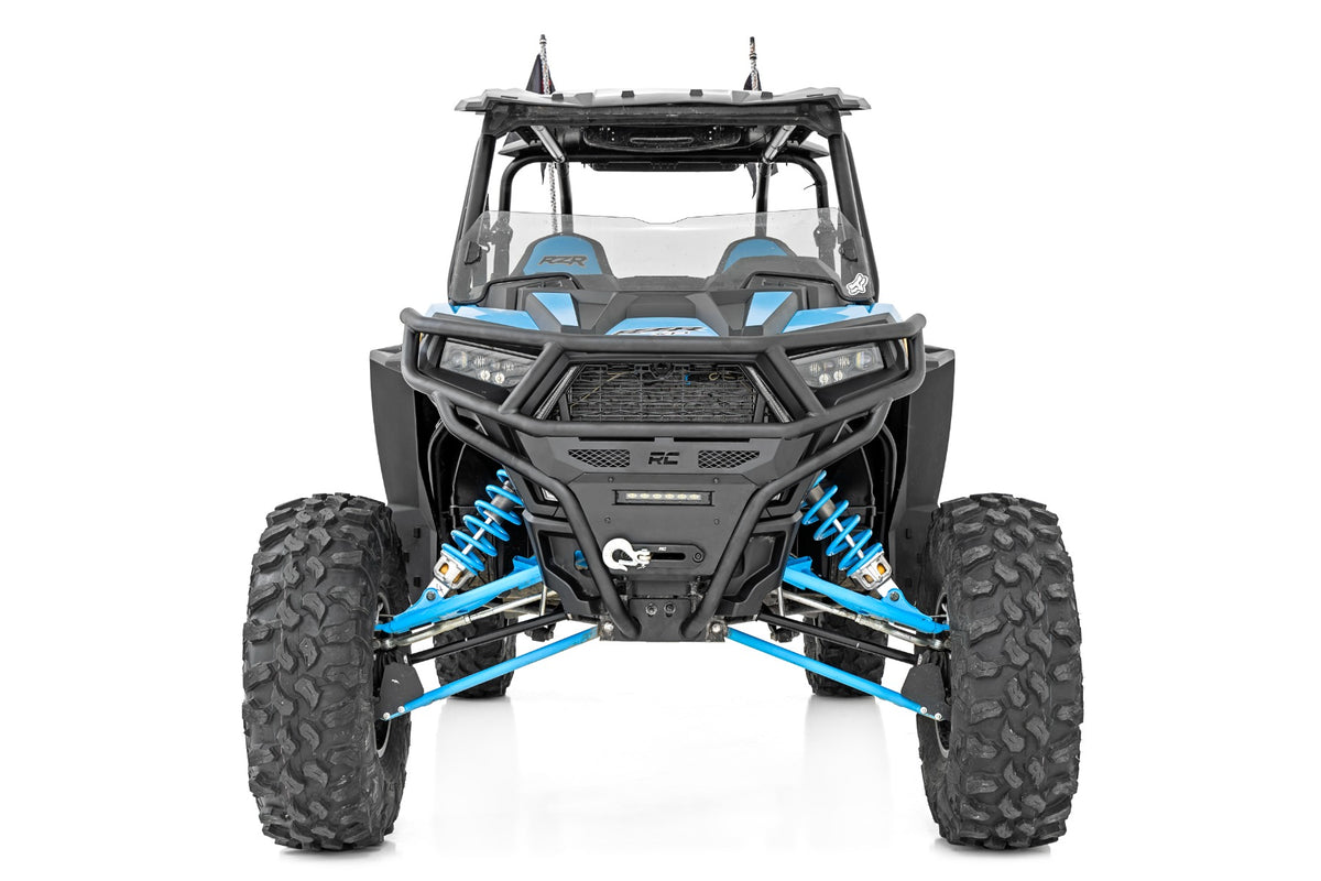 Rough Country - Tubular Bumper - Front - Black Series LED - 6" Light - Slim Line - Polaris RZR XP 1000 - 93131 for 2014-2019 