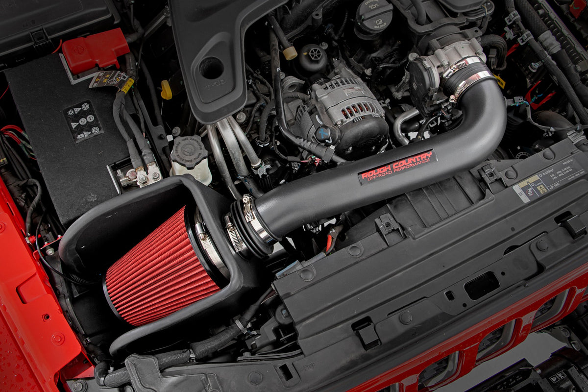 Rough Country - 3.6L Cold Air Intake Kit - Prefilter - Jeep Gladiator JT/Wrangler JL (18-25) - 10479PF for 2018-2023 Jeep Wra