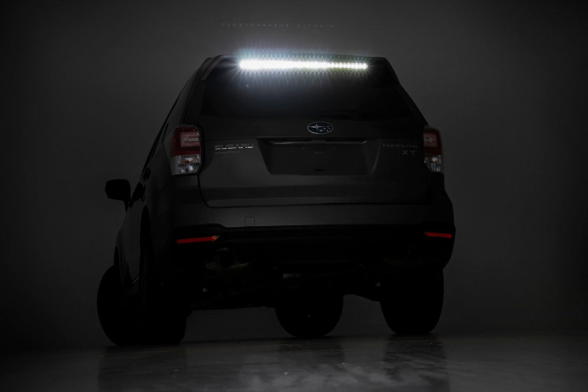 Rough Country - 30 Inch Black Series LED Light Bar - Curved - Single Row - 72730BL by Rough Country - installed view