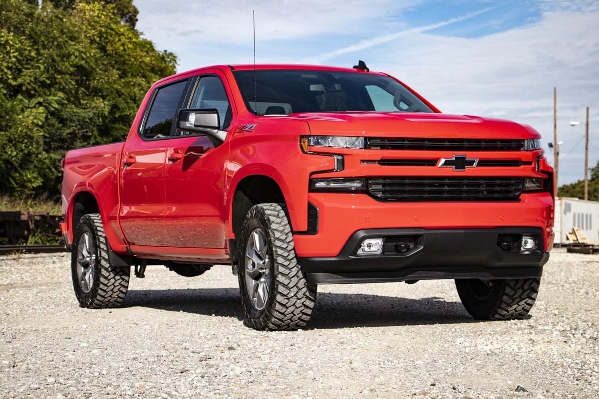Rough Country - 3.5 Inch Lift Kit - Vertex/V2 - Rear Mono Leaf - Chevy Silverado 1500 (22-24) - 28257RED for 2022-2024 Chevro
