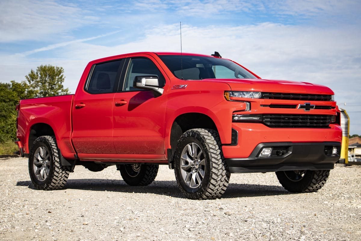 Rough Country - 3.5 Inch Lift Kit - Vertex/V2 - Rear Mono Leaf - Chevy Silverado 1500 (22-24) - 28257 for 2022-2024 Chevrolet