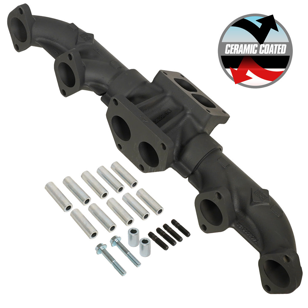 BD Diesel Pre-2002 ISX / Cummins Signature 600 ISX T6 Ceramic Coated Exhaust Manifold - 1048006