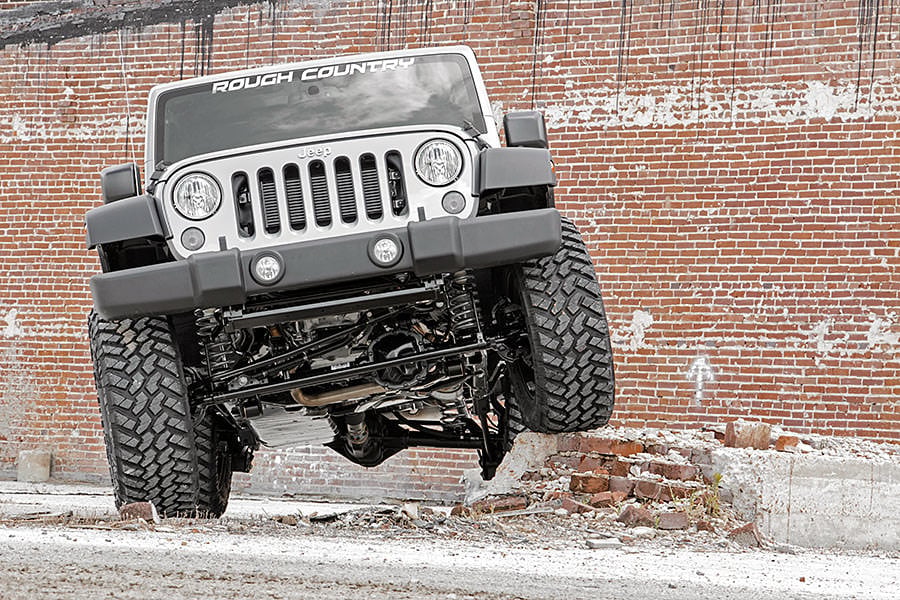 Rough Country - 4 Inch Lift Kit - M1R - Jeep Wrangler Unlimited 2WD/4WD (2007-2018) - 68144 for 2007-2017 Jeep Wrangler - alt
