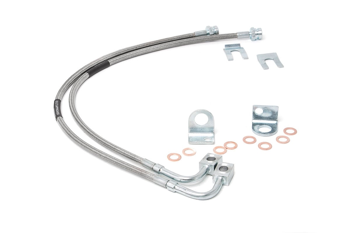 Brake Lines | Stainless | Front | 4-6 Inch Lift | Jeep Wrangler JK/Wrangler Unlimited (07-18)