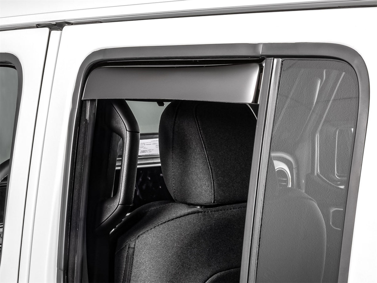Weathertech - Side Window Deflector - Rear Dark Tint 20-25 Jeep Gladiator / 18-26 Jeep Wrangler - 81922IM