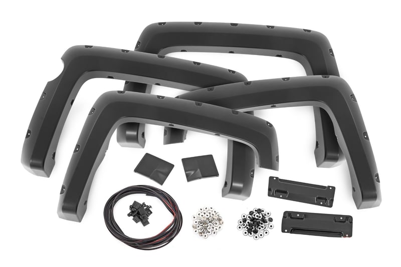 Rough Country - Pocket Fender Flares - 5'9" Bed - G1C Overcast - Chevy Silverado 1500 (14-18 & Classic) - F-C11413A-G1C for 2