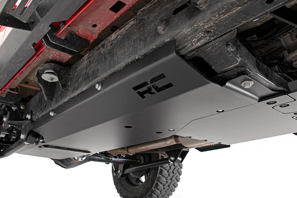 Rough Country - Skid Plate Combo - 3.6L - Engine - T-Case - Gas - Jeep Wrangler Unlimited (18-19) - 10608 for 2018-2019 Jeep 