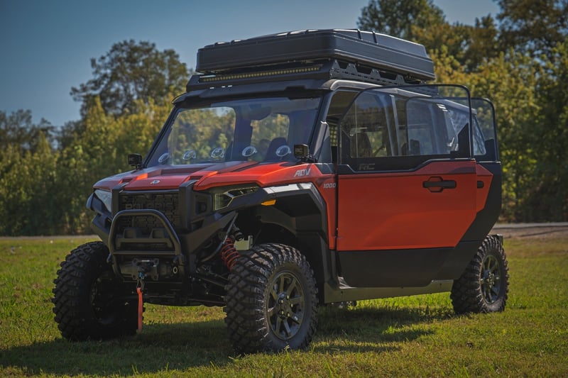 Rough Country - LED Cube Light Kit - Black Series w/ White DRL - Forward Facing - Polaris XPEDITION ADV 5/XPEDITION XP 5 - 93302