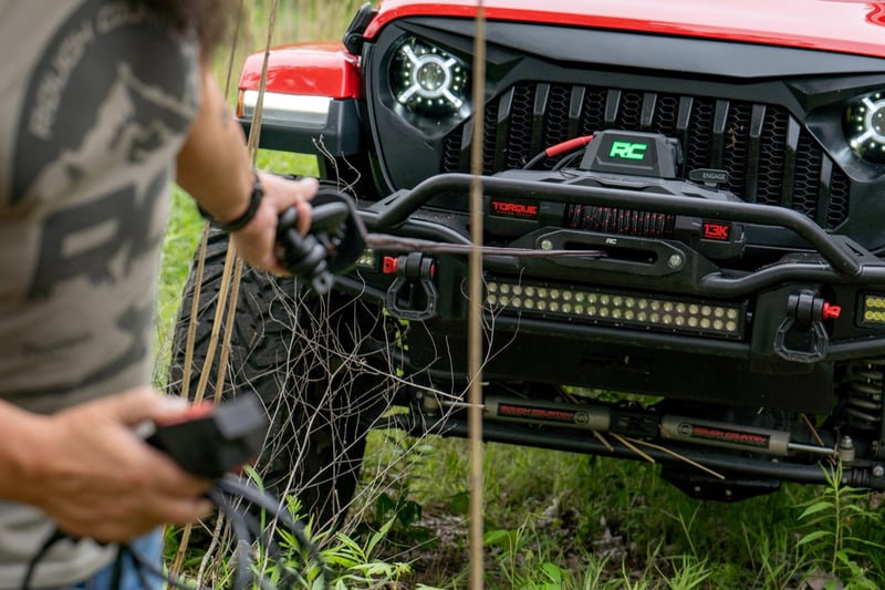 Rough Country - 13000-Lb Pro Series Winch - Synthetic Rope - TS13000S