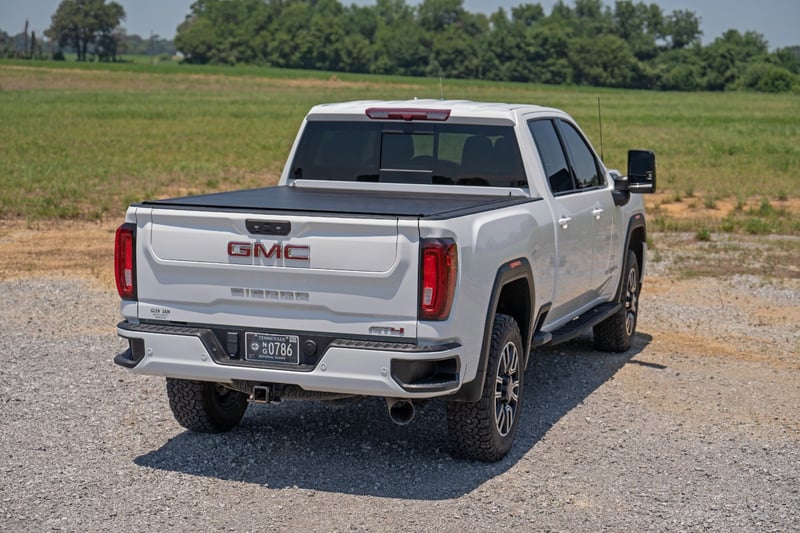 Rough Country - Hard Roll Up Bed Cover - 6'9" Bed - Chevy/GMC  Silverado/Sierra 2500HD/3500HD (20-26) - 50120651 by Rough Cou