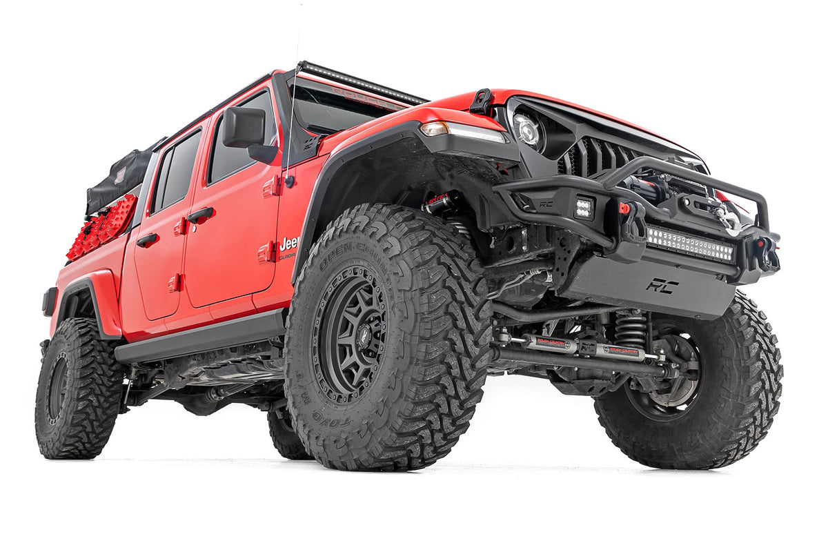 Rough Country - Power Running Boards - Dual Electric Motor - Jeep Gladiator JT 4WD (20-26)