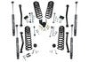 Superlift 18-20 Jeep Wrangler JL Unlimited 4in Dual Rate Coil Lift Kit w/ Superlift Shadow Shocks - K192 - front view