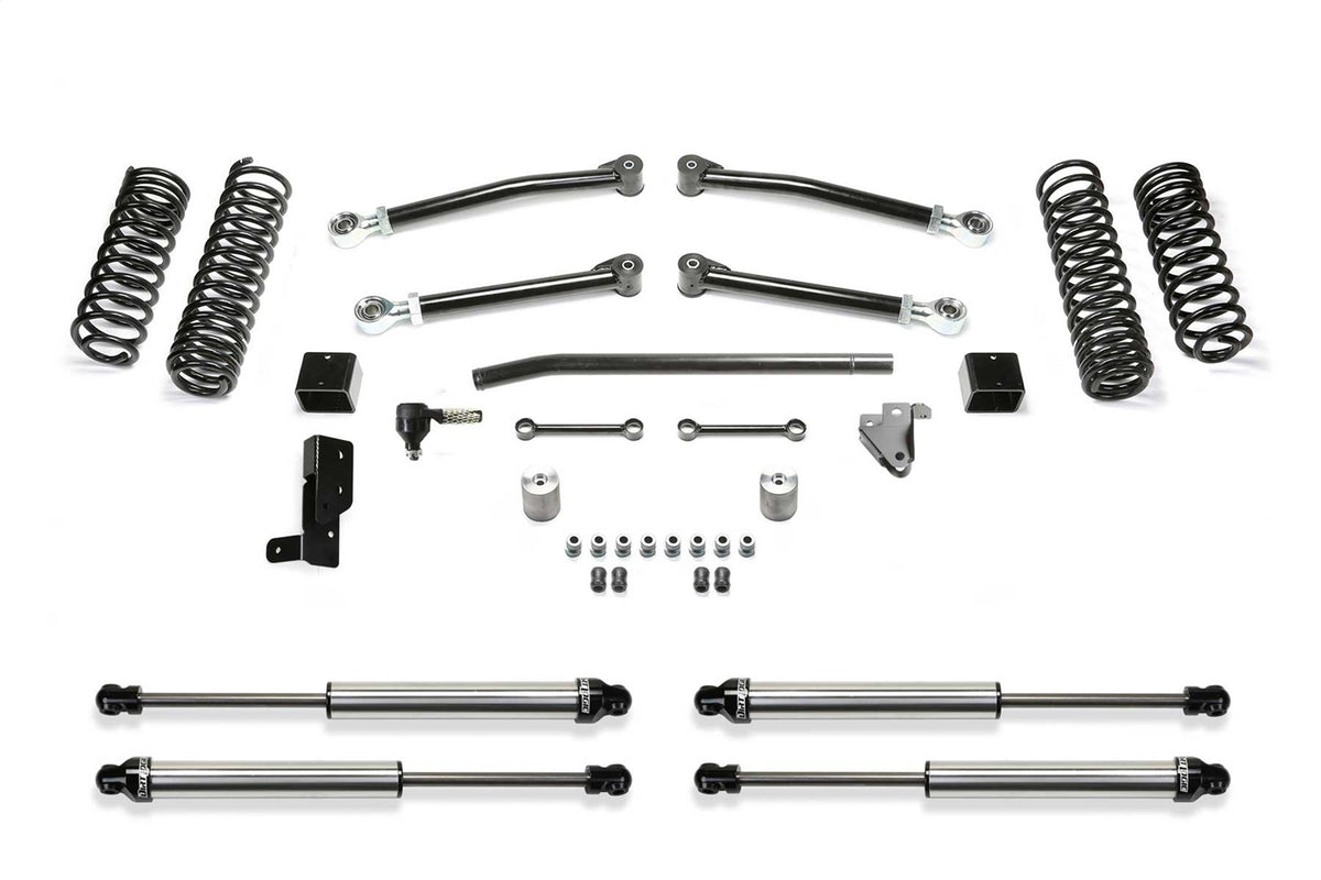 Fabtech 18-21 Jeep JL 4WD 4-Door 5in Trail w/Dl Shks - K4140DL