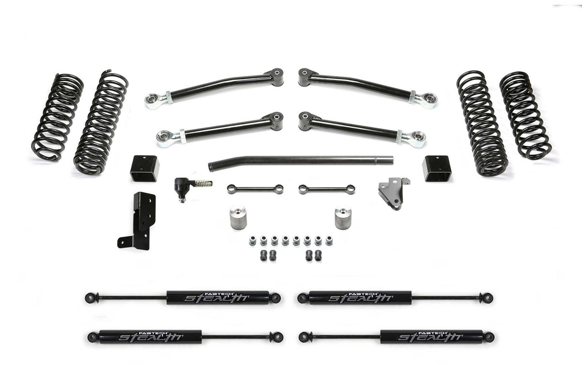 Fabtech 18-21 Jeep JL 4WD 4-Door 5in Trail w/Stealth - K4140M