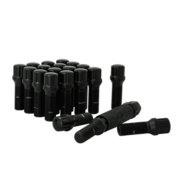 Gorilla Automotive - 5 Lug 14-1.25 Spline Bolt Wik Blk 35mm - K5BS-14125X35BGR