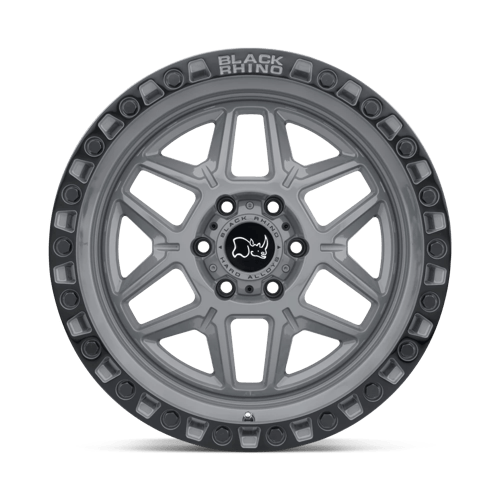 Black Rhino Hard Alloys Kelso 18X9 5X127 +0MM Battleship Gray W/ Black Ring