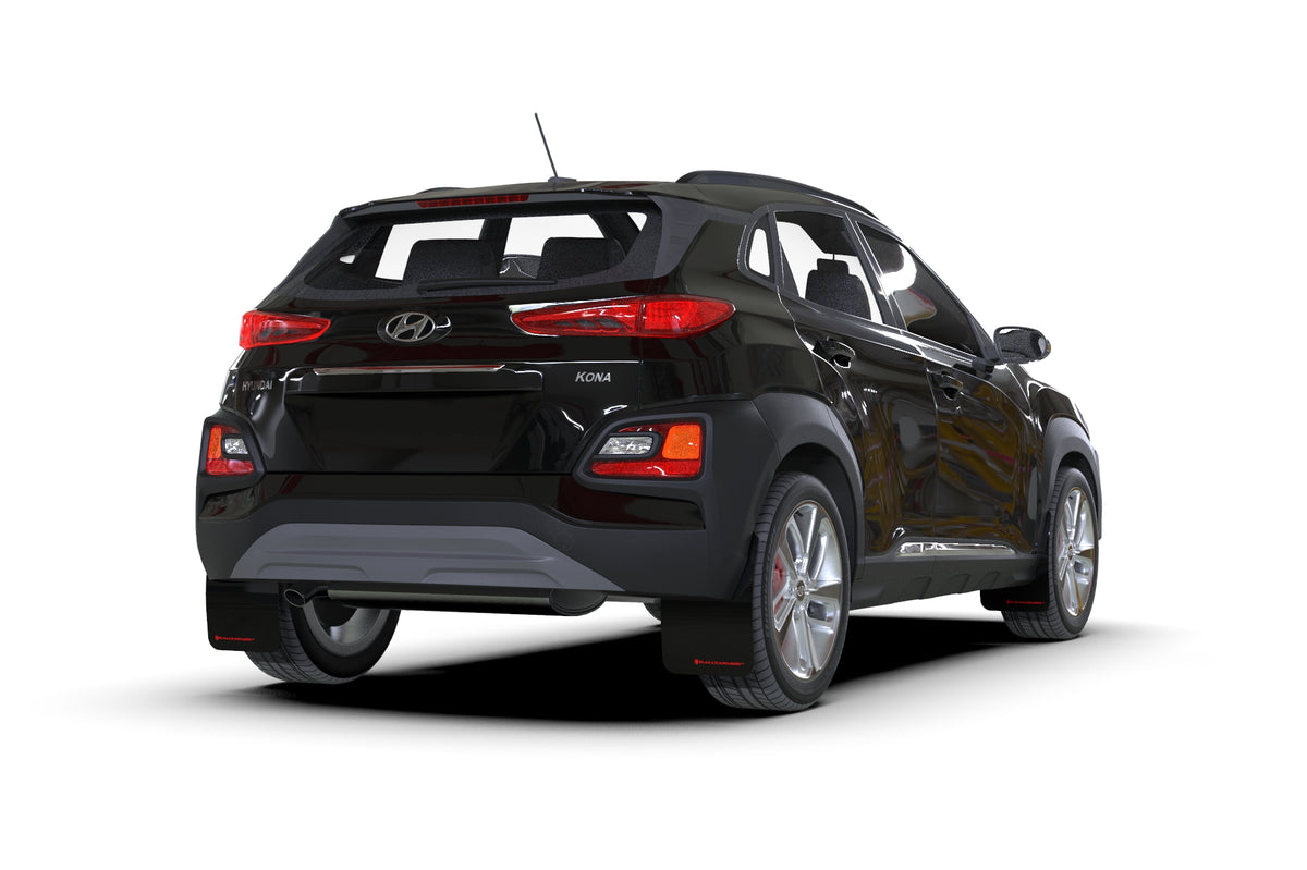 Rally Armor 18-23 Hyundai Kona Red UR Mud Flap White Logo - MF63-UR-RD/WH