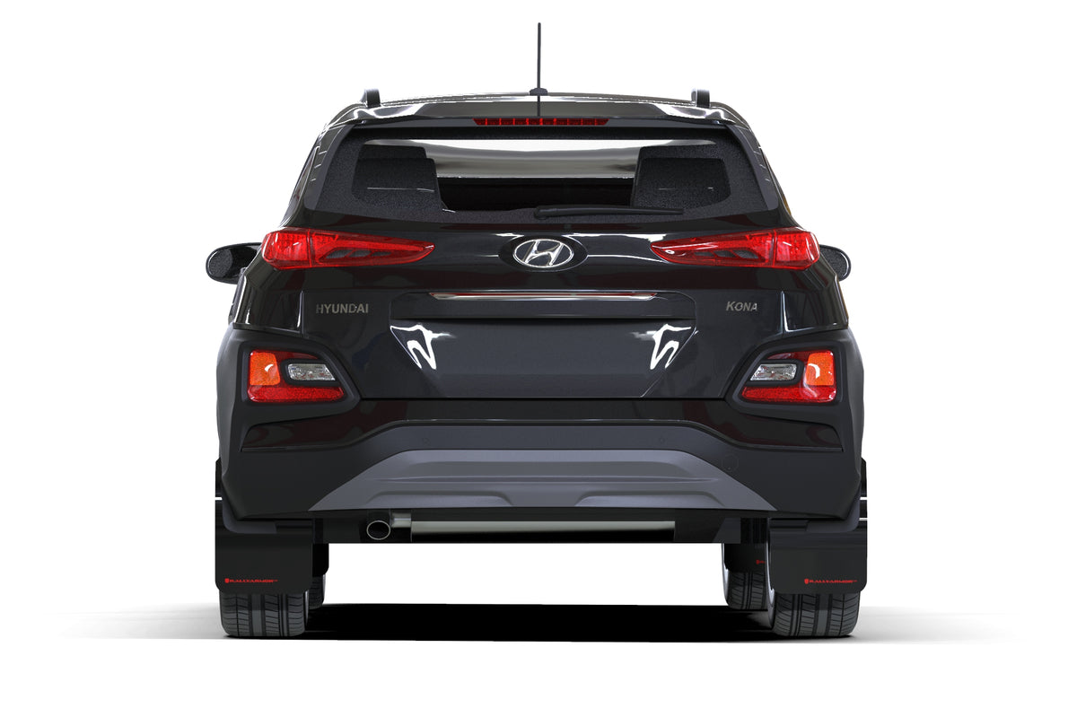 Rally Armor 18-23 Hyundai Kona Red UR Mud Flap White Logo - MF63-UR-RD/WH