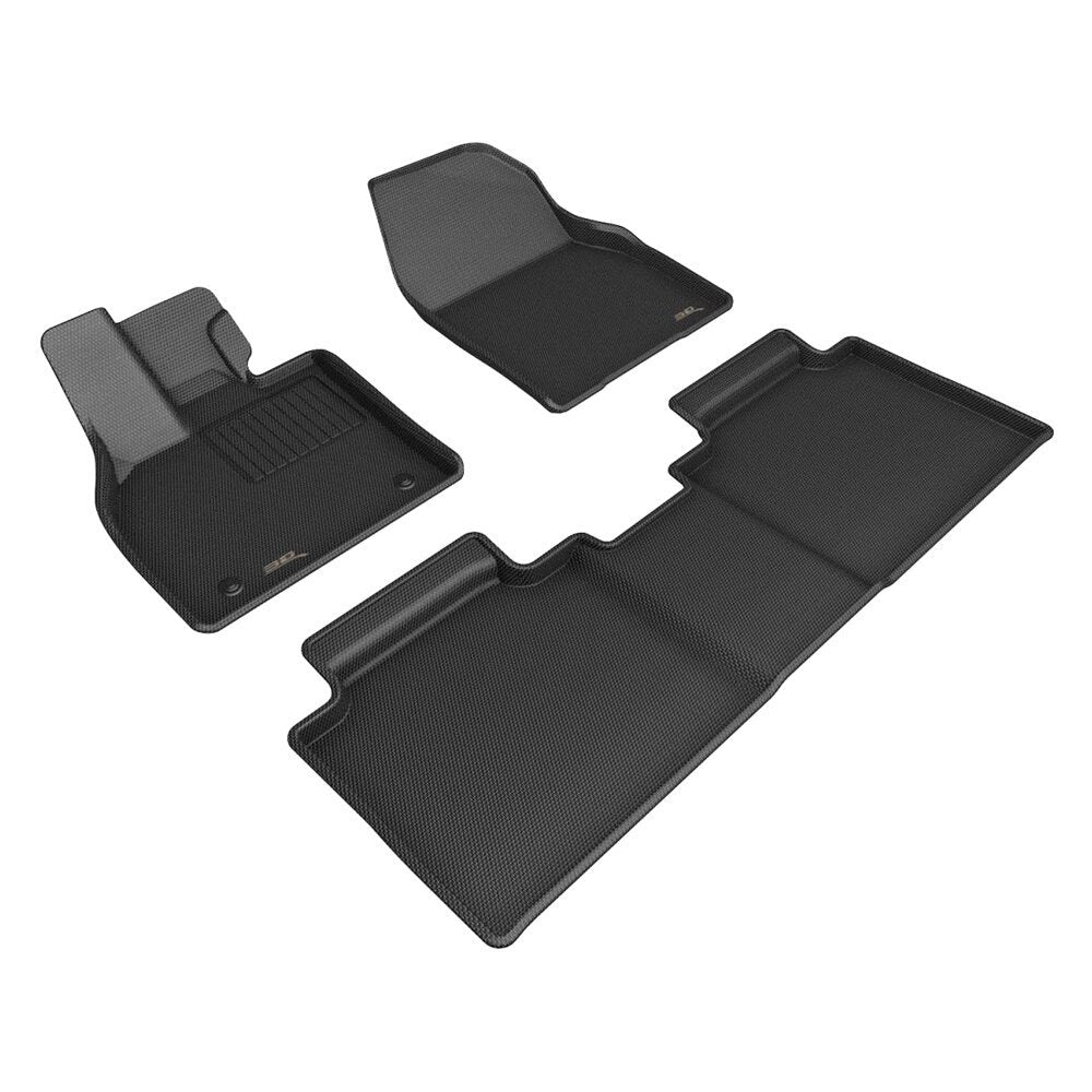 3D MAXider 19-23 Subaru Solterra Kagu Black Floor Mat - Row 1/2 - L1SB03501509