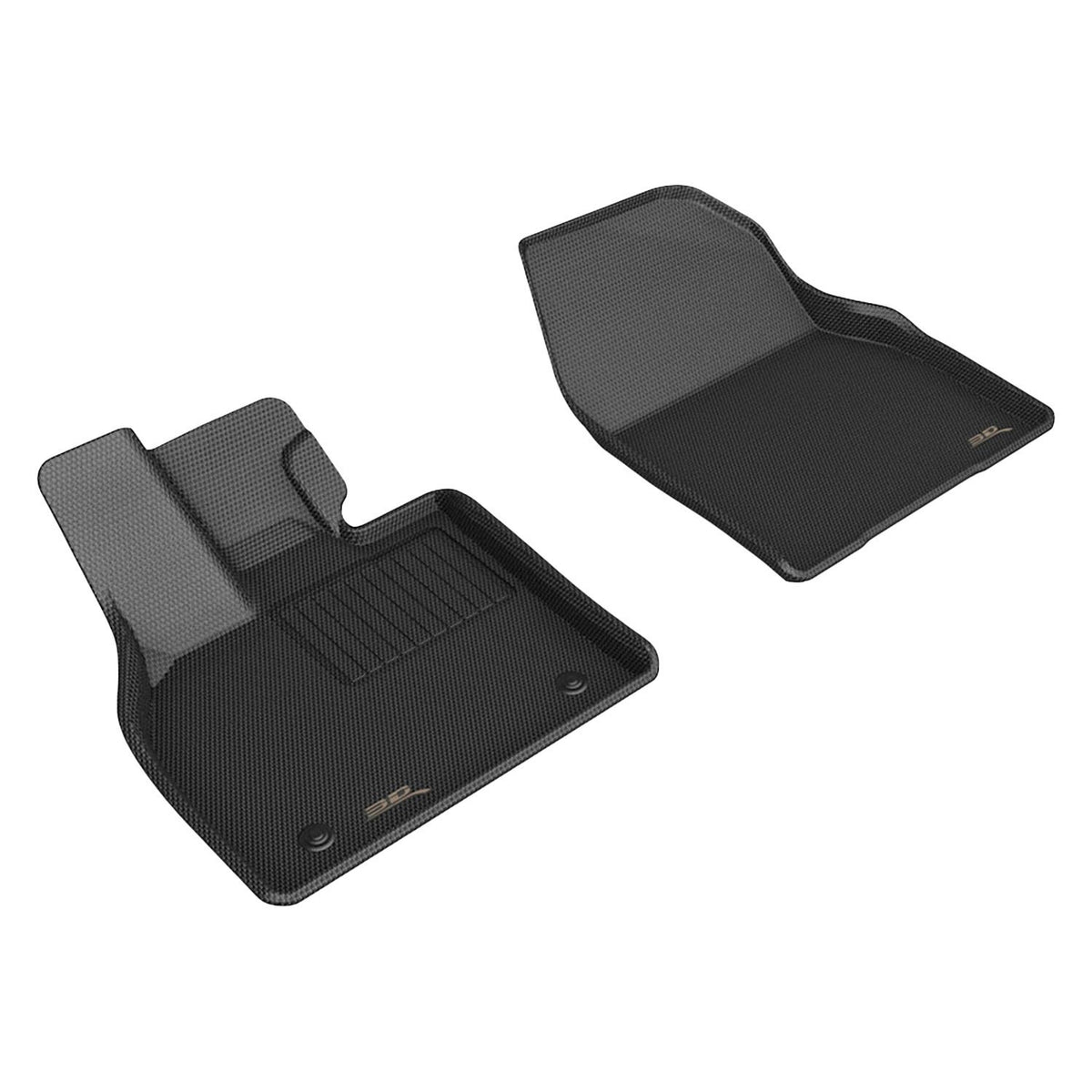 3D MAXider 2023 Toyota BZ4X Kagu Black Floor Mat - Row 1 - L1TY29011509