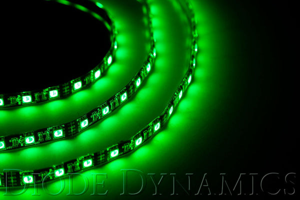 Diode Dynamics LED Strip Lights - Green 50cm Strip SMD30 WP - DD2201 by Diode Dynamics - front view