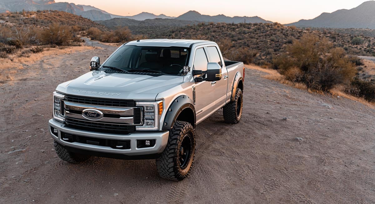 Fender Flares | Defender | UX Ingot Silver Metallic | Ford F-250/F-350 Super Duty (17-22)