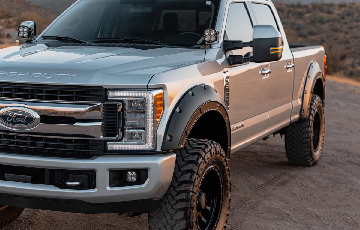 Fender Flares | Defender | UX Ingot Silver Metallic | Ford F-250/F-350 Super Duty (17-22)
