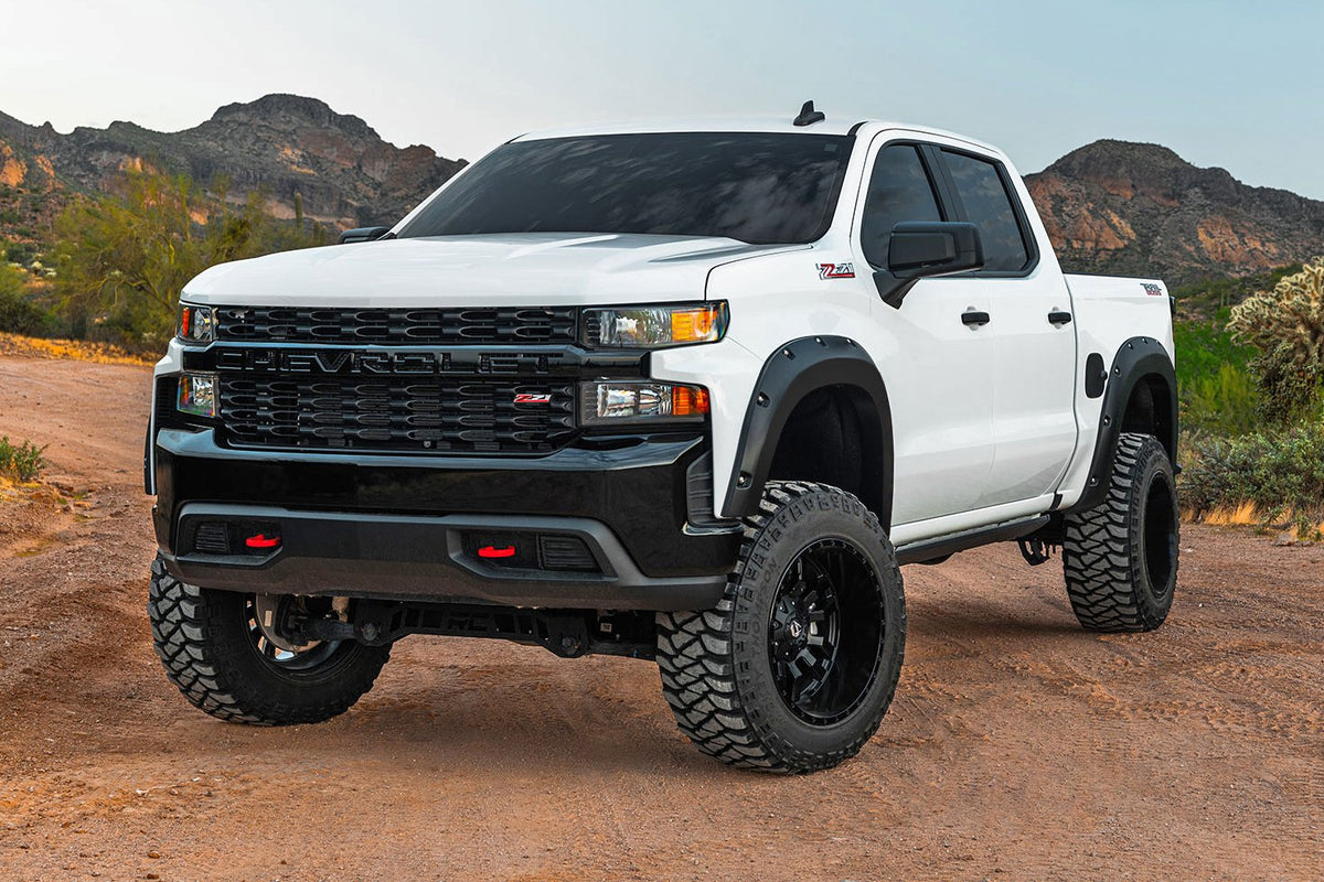 Pocket Fender Flares | GLT Glacier Blue | Chevy Silverado 1500 2WD/4WD (2022-2024)