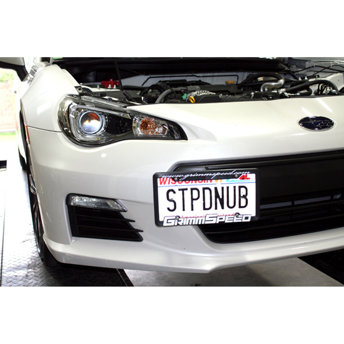 GrimmSpeed 10+ Subaru Legacy/Outback / 13+ Subaru BRZ/13+ Scion FR-S License Plate Relocation Kit - GRM094029