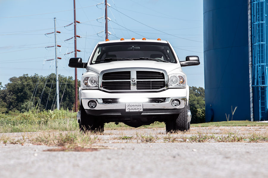 LED Light Kit | Bumper Mount | 20&quot; Black Single Row | Ram 2500/3500 (10-18)