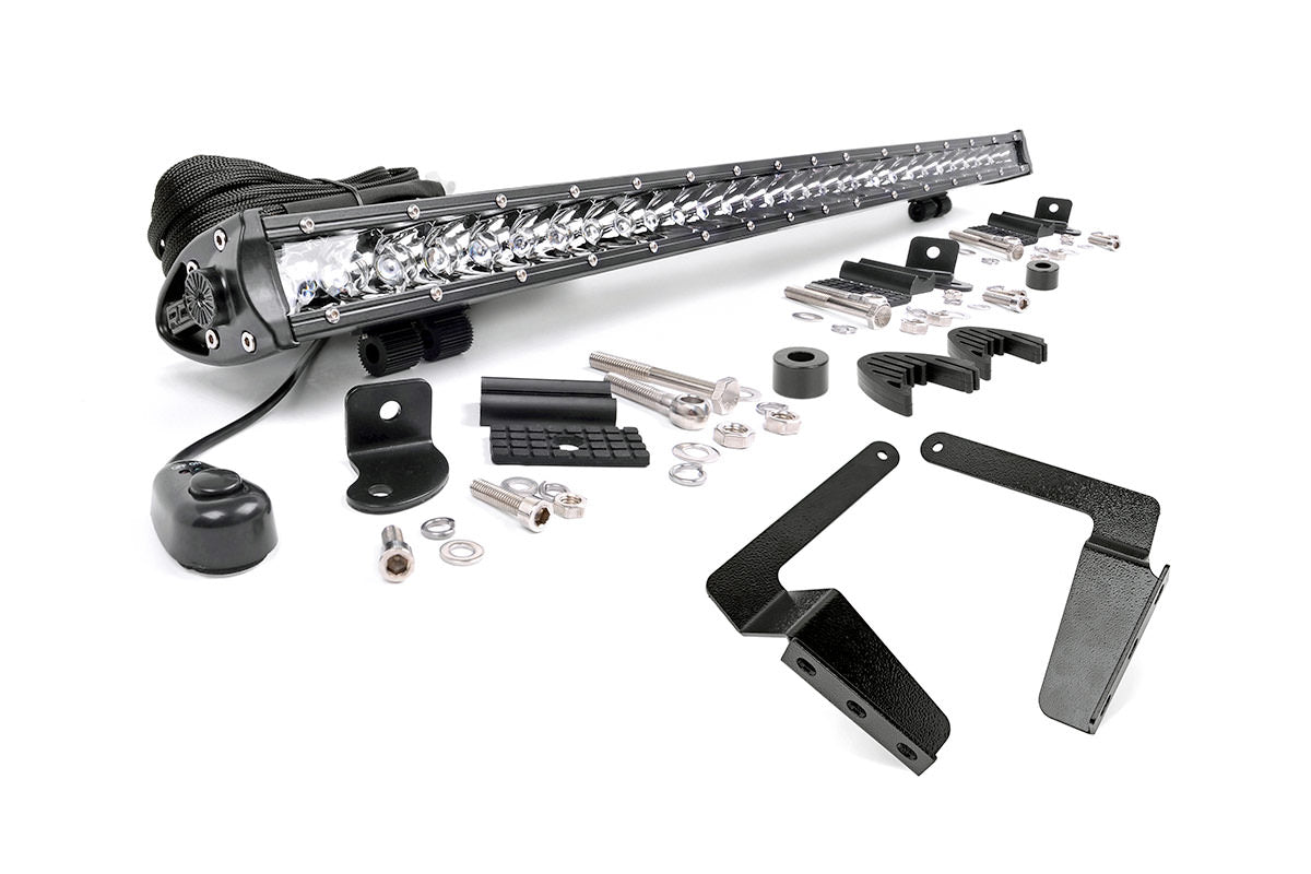 LED Light Kit | Bumper Mount | 30&quot; Chrome Single Row | Toyota Tundra (14-21)