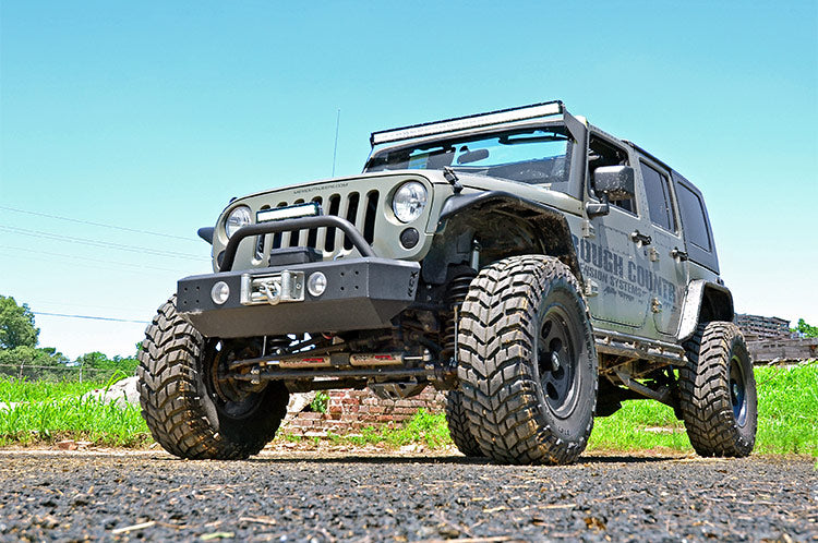 Rough Country - LED Light Mounts - Upper Windshield - 50" - Jeep Wrangler JK/Wrangler Unlimited (07-18) - 70504 for 2007-2017
