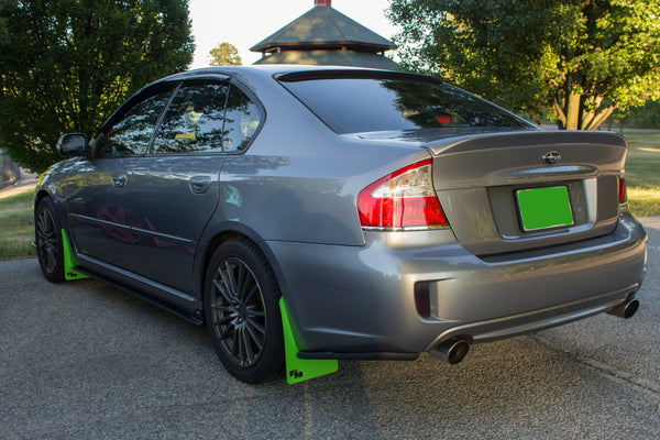 RokBlokz - Subaru Legacy 2005-2009 Rally Mud Flaps by RokBlokz - front view
