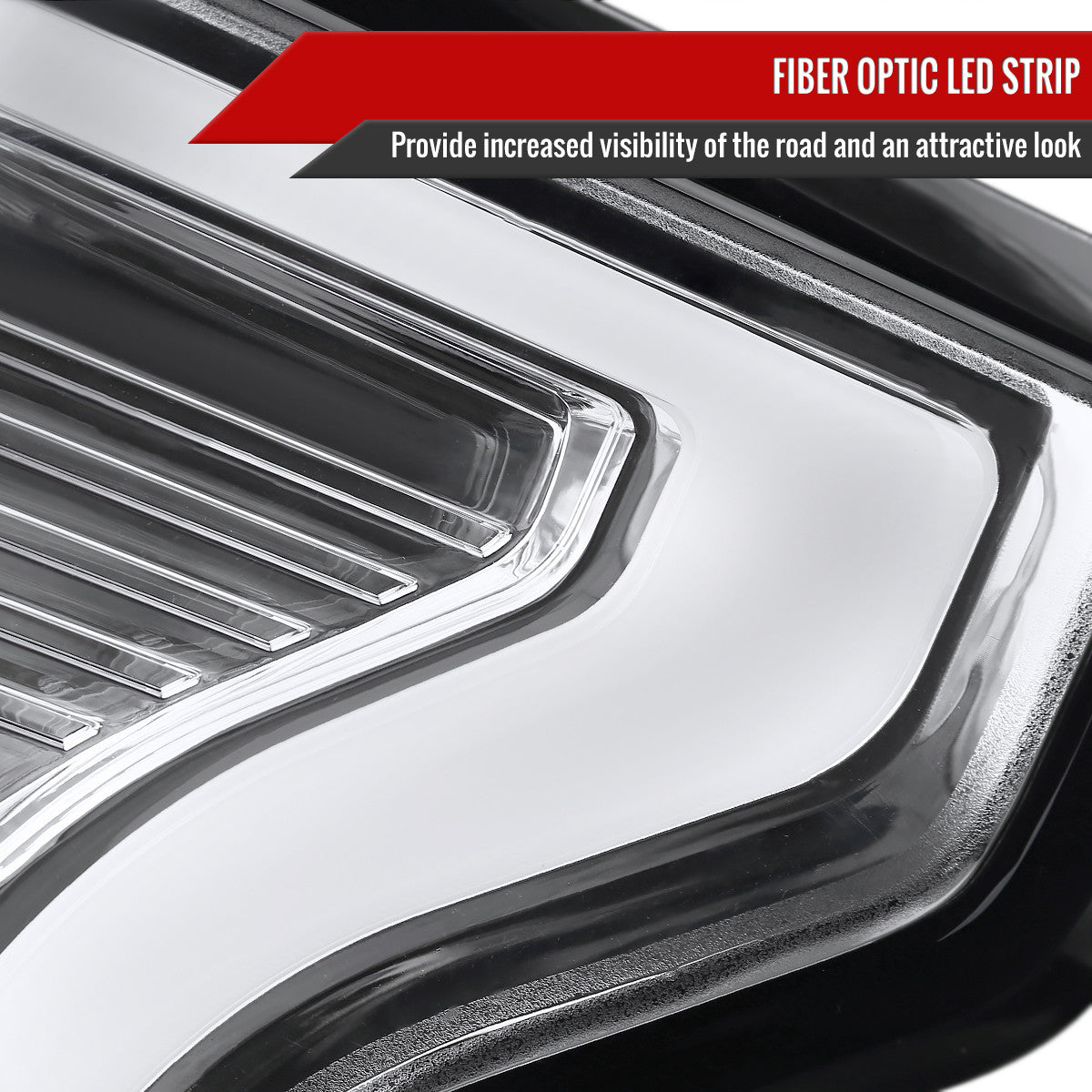 Spec-D Tuning - 2015-2017 Ford F-150 Chrome LED Tail Lights - LT-F15015CLED-TM