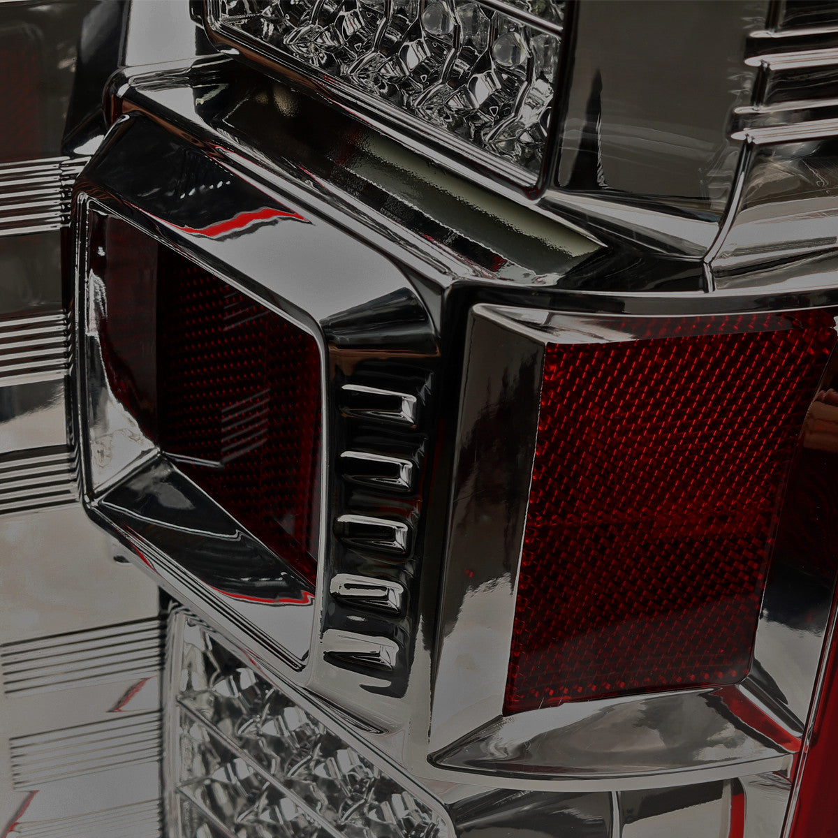 Spec-D Tuning - 2015-2017 Ford F-150 Smoked LED Tail Lights - LT-F15015RGLED-TM