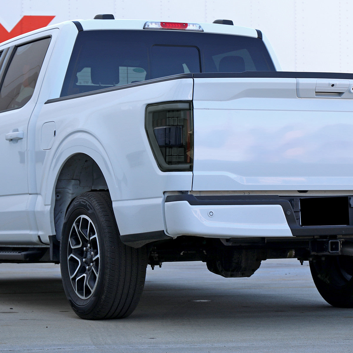 Spec-D Tuning - 2021–2023 Ford F-150 LED Tail Lights w/ Switchback Sequential Turn Signals (Glossy Black Housing / Smoked Lens) - LT-F15021BBLED-SQ-RS