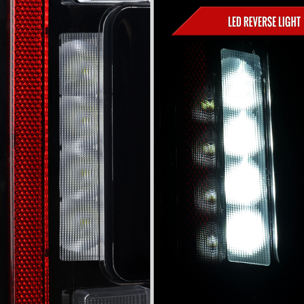 Spec-D Tuning - 2021–2023 Ford F-150 LED Tail Lights w/ Switchback Sequential Turn Signals (Black Housing / Clear Lens) - LT-F15021BKLED-SQ-RS